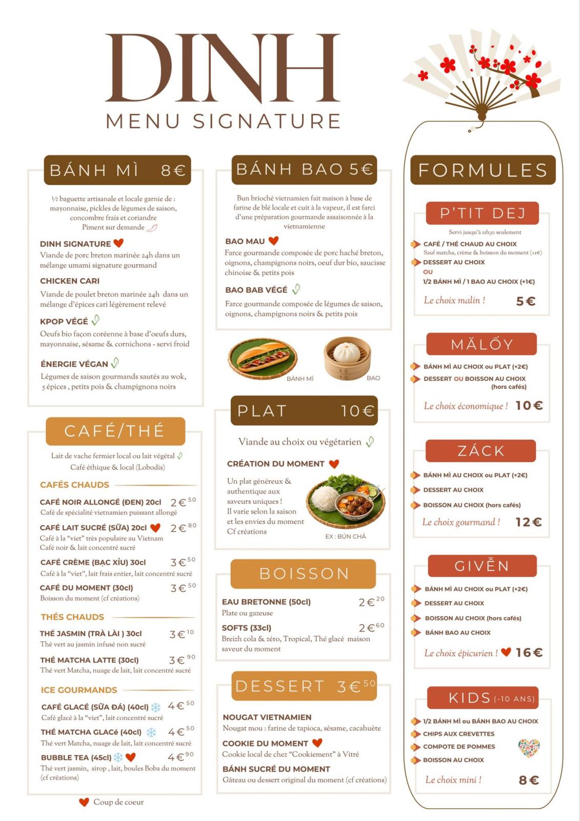Carte / menu de DINH - photo 1
